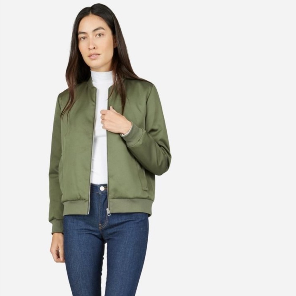Everlane Satin Bomber